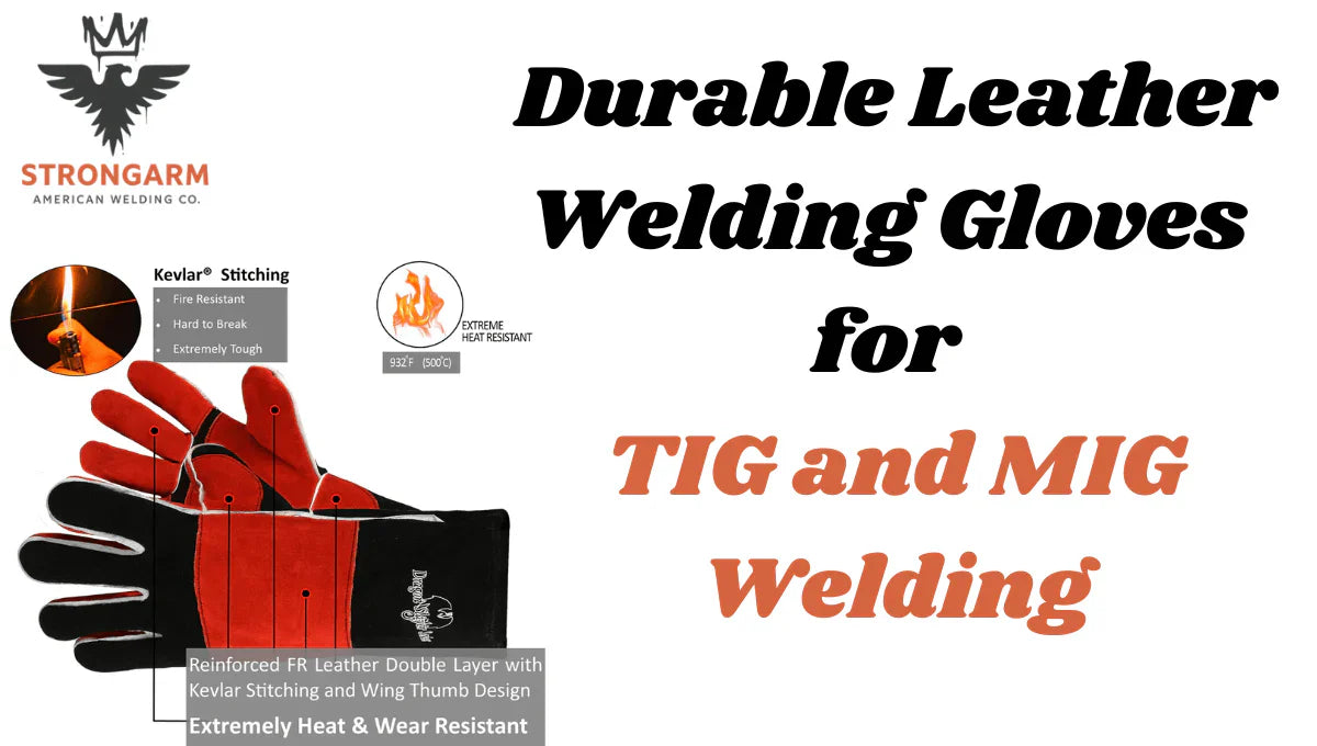 Durable Leather Welding Gloves for TIG and MIG Welding